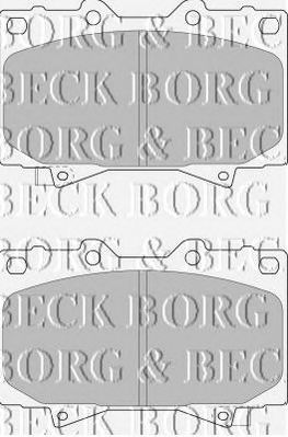 BORG & BECK bbp1682 -  Комплект тормозных колодок, дисковый тормоз